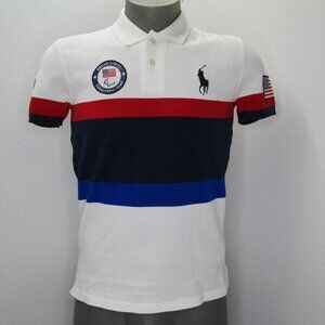 Polo Ralph Lauren Men’s Team USA Closing Ceremony Polo Shirt White/Multi Size S